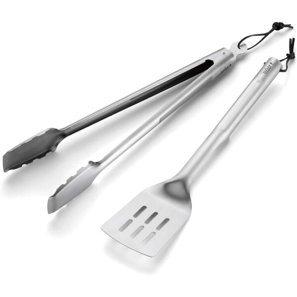 Kit Utensili Barbecue Weber – Pinza e Paletta in Acciaio Inox - immagine 2