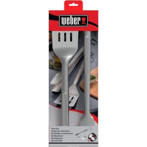 Kit Utensili Barbecue Weber – Pinza e Paletta in Acciaio Inox