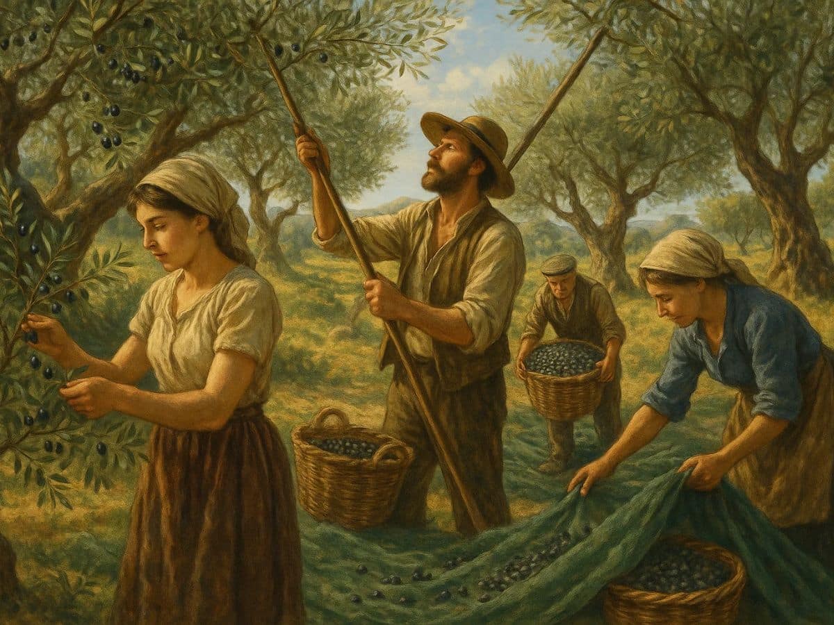 Strumenti per raccolta olive